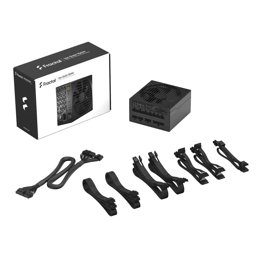 Netzteile - Fractal Design ION Gold Netzteile - 750 Watt - 140 mm - ATX 2.52 - 80 Plus Gold zertifiziert - FD-P-IA2G-750-EU