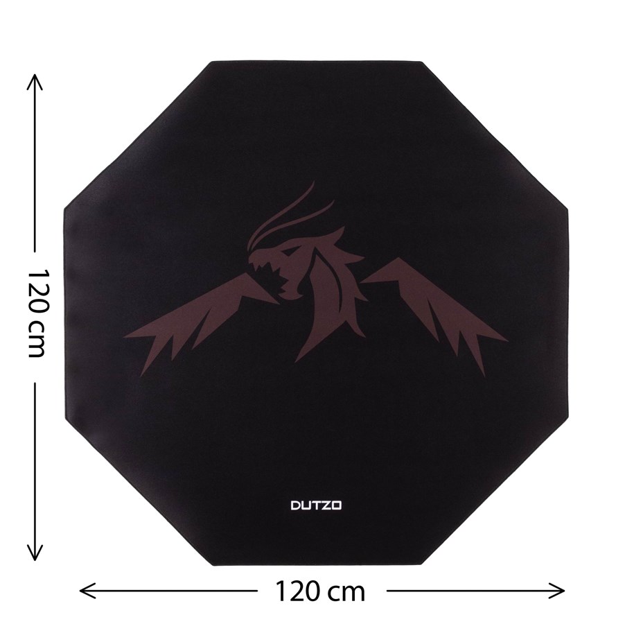 Gaming Stühle - DUTZO Fushi Gaming Floor mat - Schwarz / Braun - DFloormat-120-hex-fushi