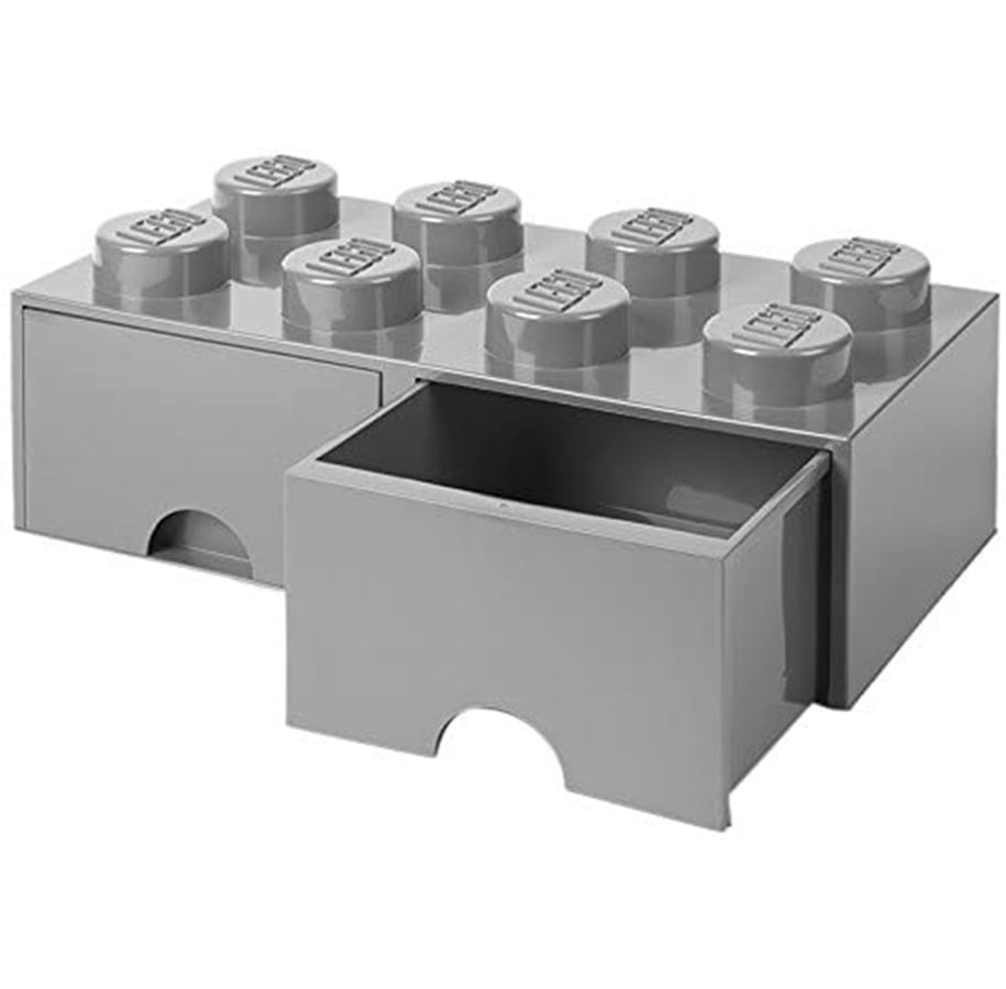 Kinderzimmer - LEGO Brick Drawer 8 - Stone Grey - 40061740