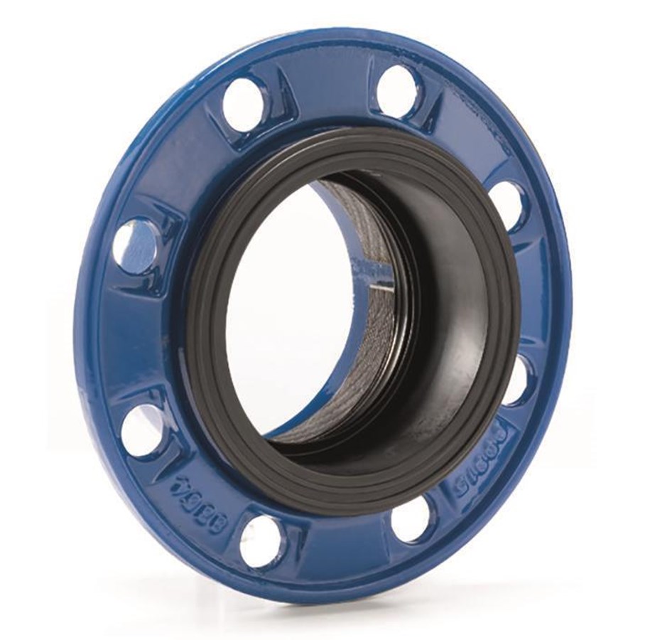 Wasserversorgungsprodukte - Avk combi-flange for pe- and pvc pipes pn 10/16 dn100 mm ø110 mm - 05110601600