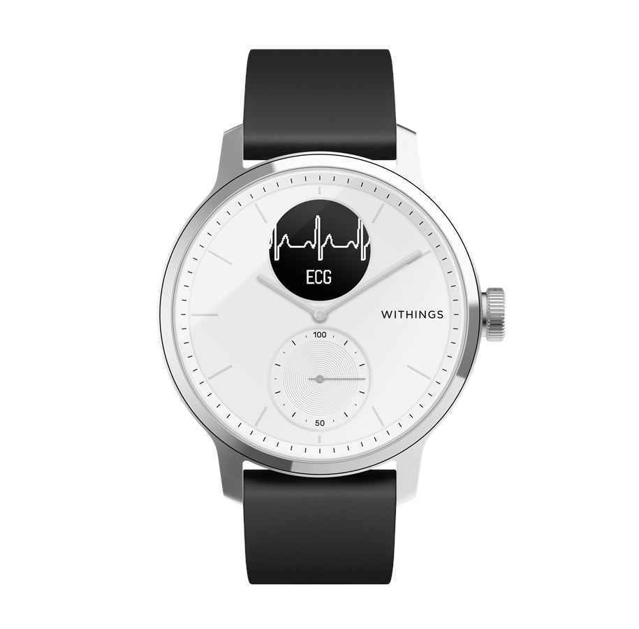Smartwatches, Pulsuhren, Sportuhren & Schrittzähler - Withings ScanWatch - 42 mm - Weiß - HWA09-MODEL 3-ALL-INT