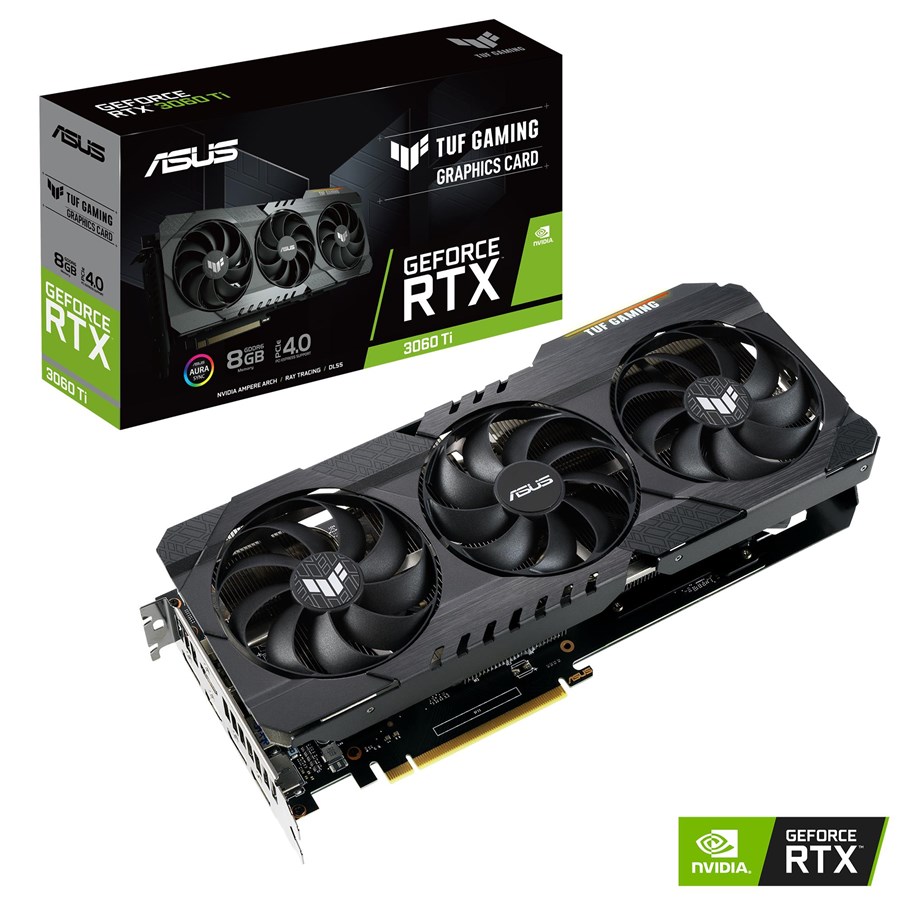 Grafikkarte - ASUS GeForce RTX 3060 Ti TUF V2 LHR - 8GB GDDR6 RAM - Grafikkarte - 90YV0G1B-M0NA00