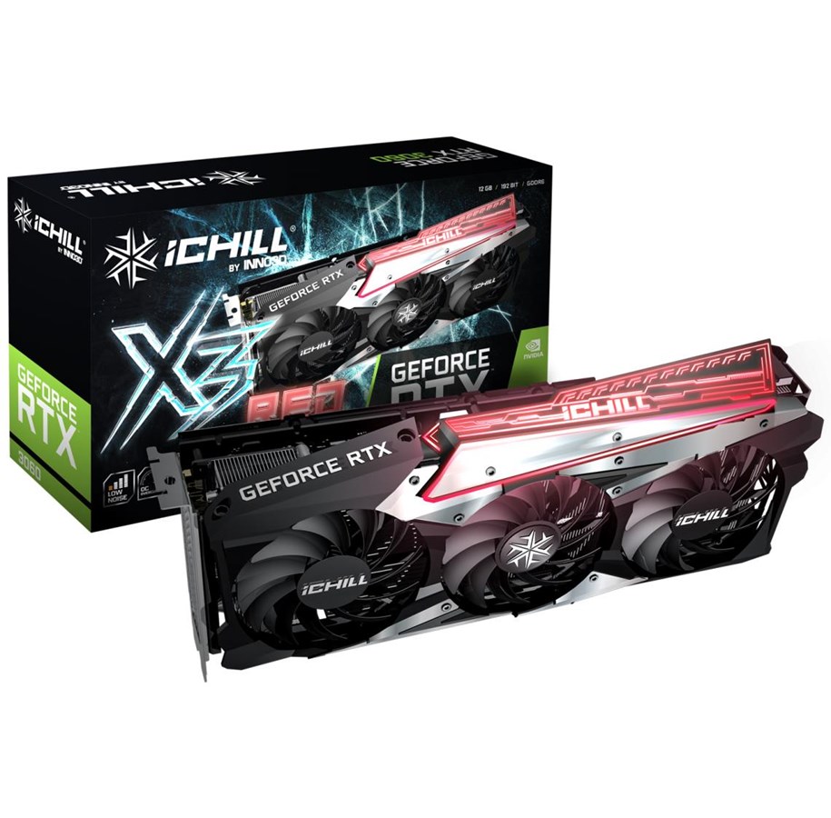 Grafikkarte - Inno3D GeForce RTX 3060 iCHILL X3 Red LHR - 12GB GDDR6 RAM - Grafikkarte - C30603-12D6X-167139AH