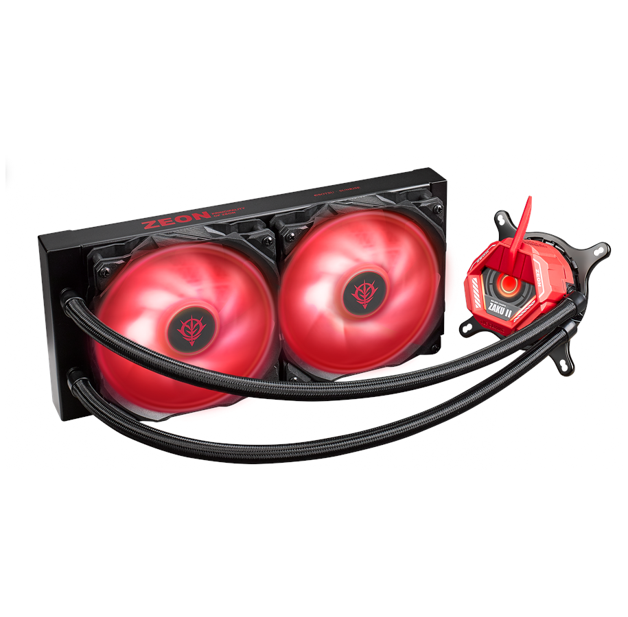 CPU Kühler - ASUS TUF GAMING LC 240 RGB ZAKU II EDITION - CPU-Wasserkühlung - Max 29 dBA - 90RC0093-M0UAY0