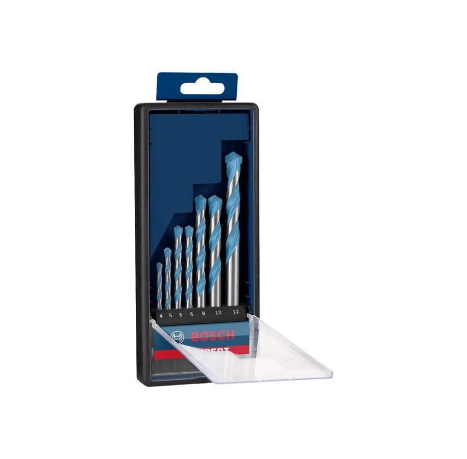 Bohrer & Bits - Bosch BORSÃ†T CYL MULTICONSTRUCTION 4-12MM 7STK - 2608900647