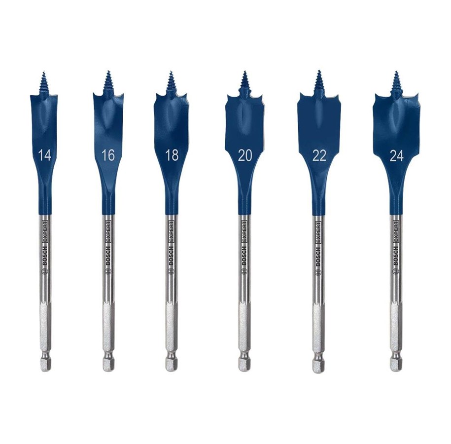 Bohrer & Bits - Bosch EXPERT Self Cut Speed Spade Drill Bit Set 14-24 mm 6 pcs - 2608900332