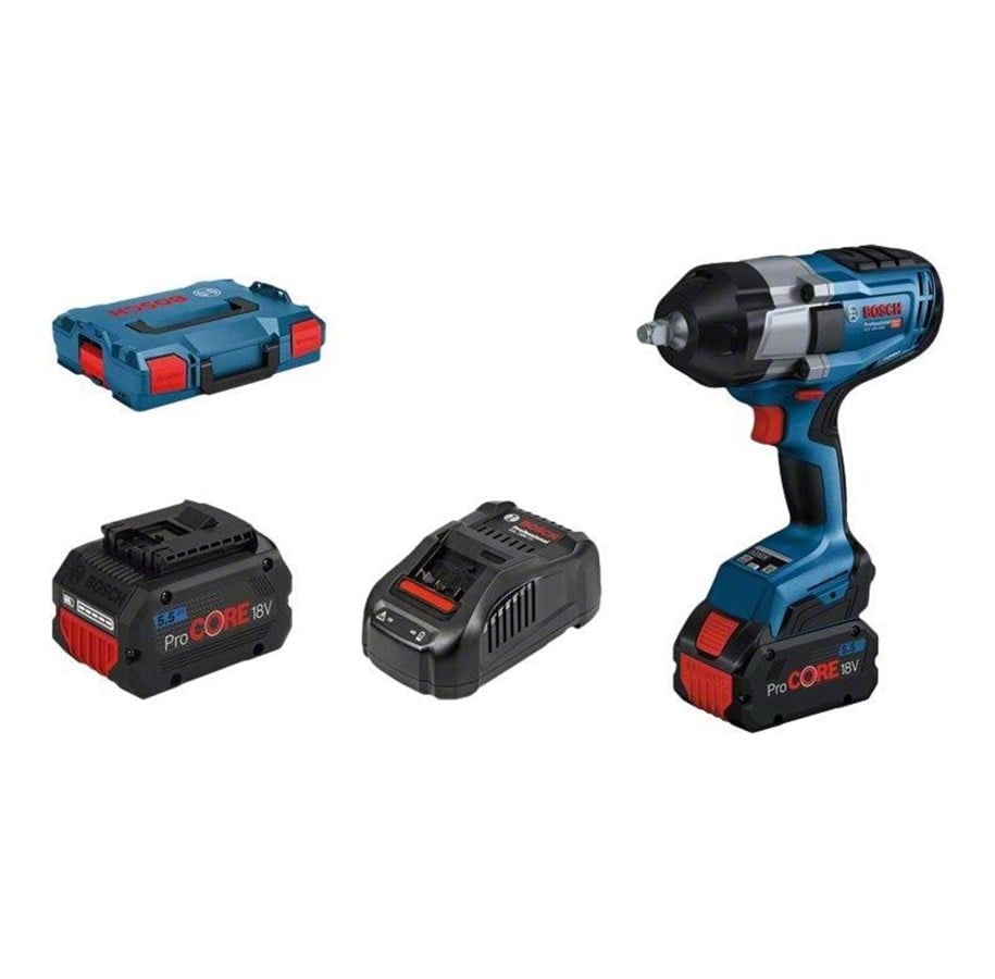 Schraub/Bohrmaschinen - Bosch Professional SLAGNÃ˜GLE GDS 18V-1000 2X5.5 PC L-BOXX - 06019J8303