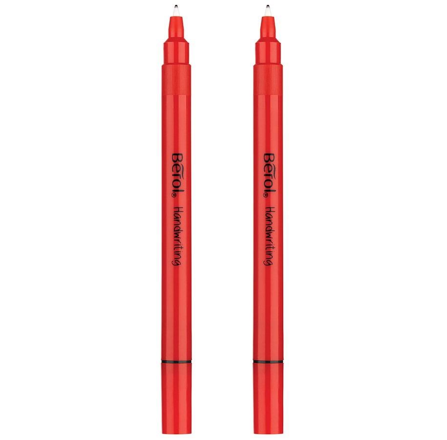 Tiger Stationery Kugelschreiber 2er-Pack – Mit Schwarzer Tinte, Glattem Schreiben, In Rot