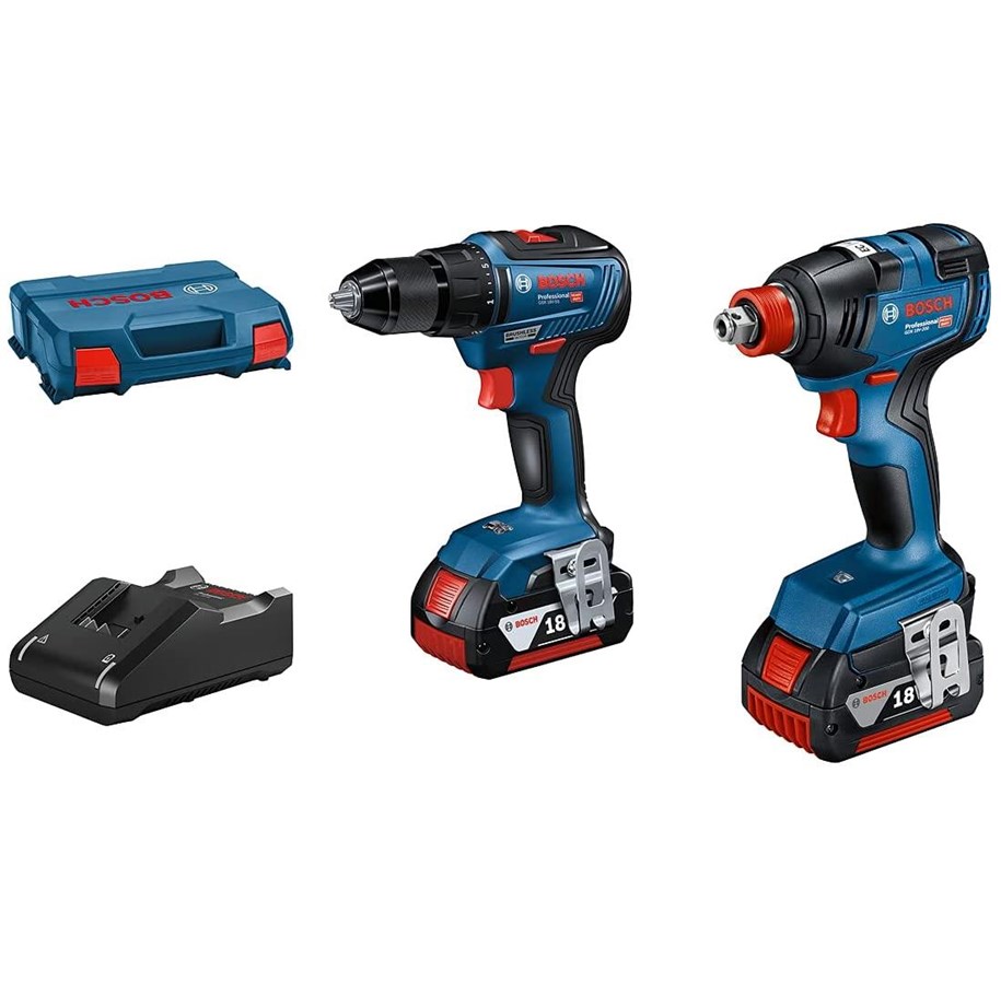 Schraub/Bohrmaschinen - Bosch Professional GDX 18V-200 + GSR 18V-55 *DEMO* - 06019J2207