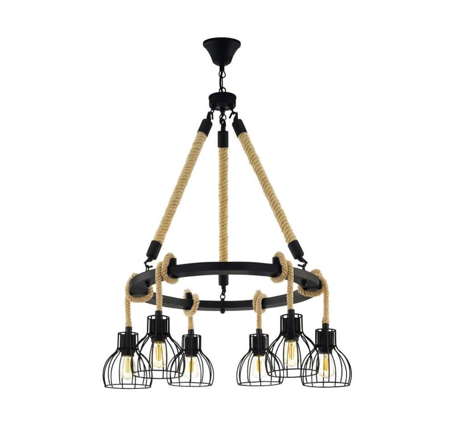 Lampen - EGLO RAMPSIDE Hängeleuchte, schwarz - 43194