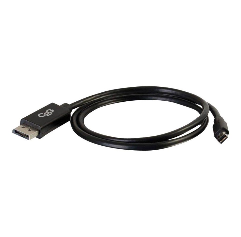 Kabel und Drähte - C2G 2m Mini DisplayPort to DisplayPort Adapter Cable 4K UHD - Black - DisplayPort cable - 2 m - 84301