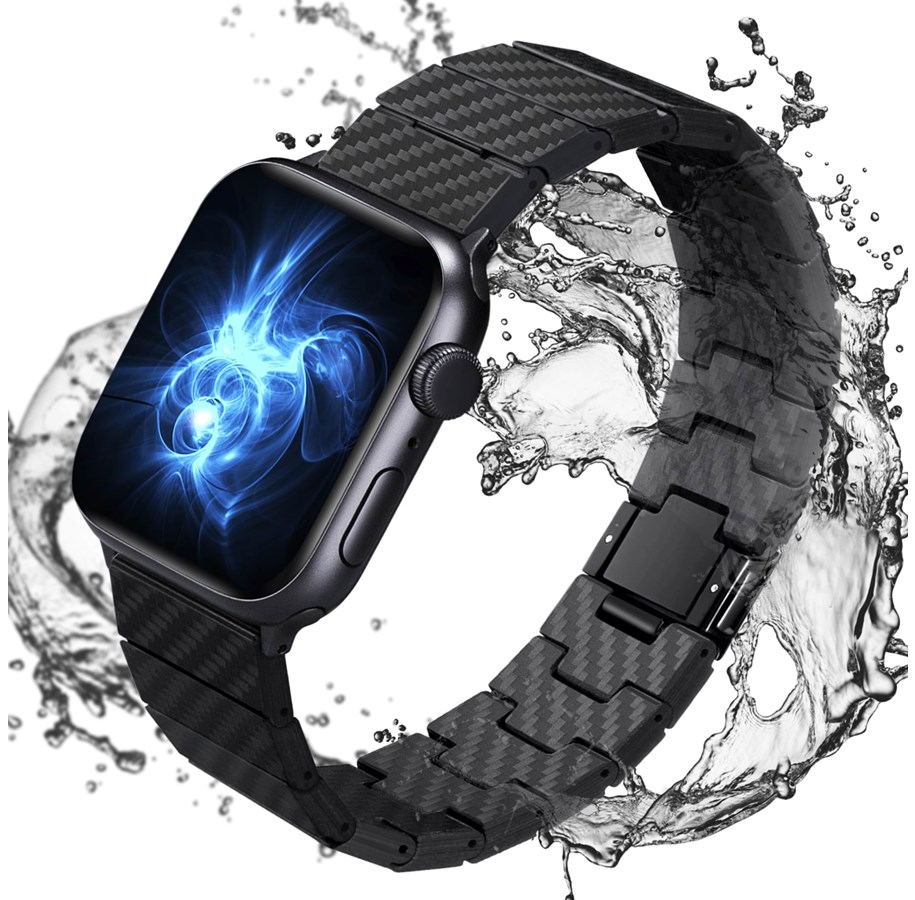 PITAKA Apple Watch Carbon Fiber Link Bracelet Band Modern 38/40mm