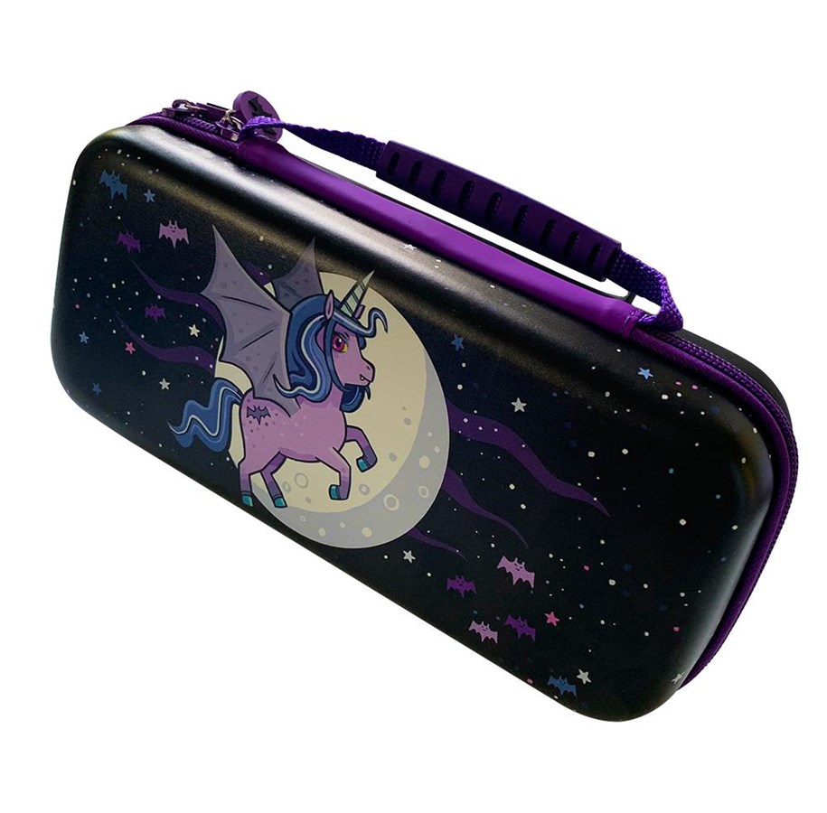 Gaming Zubehör - iMP TECH Switch Lite Protective Carry & Storage Case - Moonlight Unicorn - Miscellaneous Bag - Nintendo Switch Lite - 5060176365285