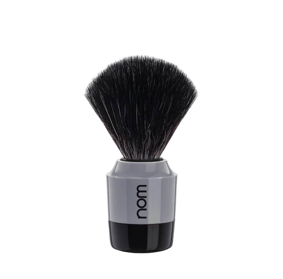 Rasierausstattung - nom MARTEN shaving brush Black Fibre Grey - MARTEN 21 GR