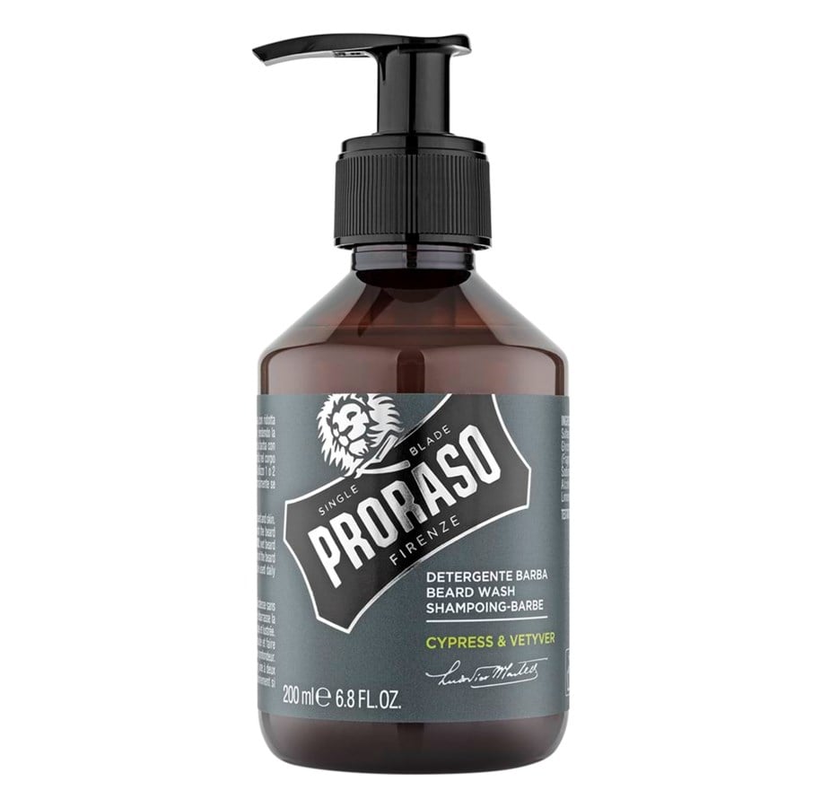 Gesichtspflege - PRORASO Beard shampoo Cypress & Vetiver - 200 ml. - 400752