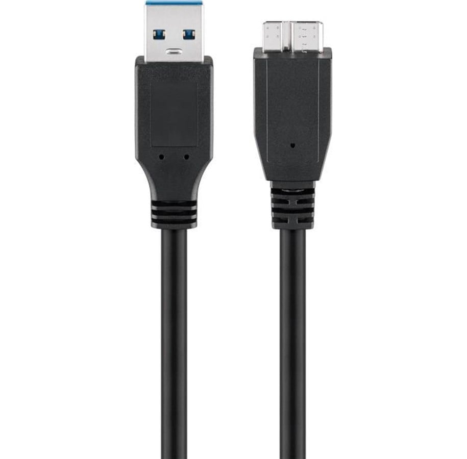 USB Kabel - Pro USB-A <-> USB Micro-B 3.0 - 1.8m - Schwarz - 4040849660269