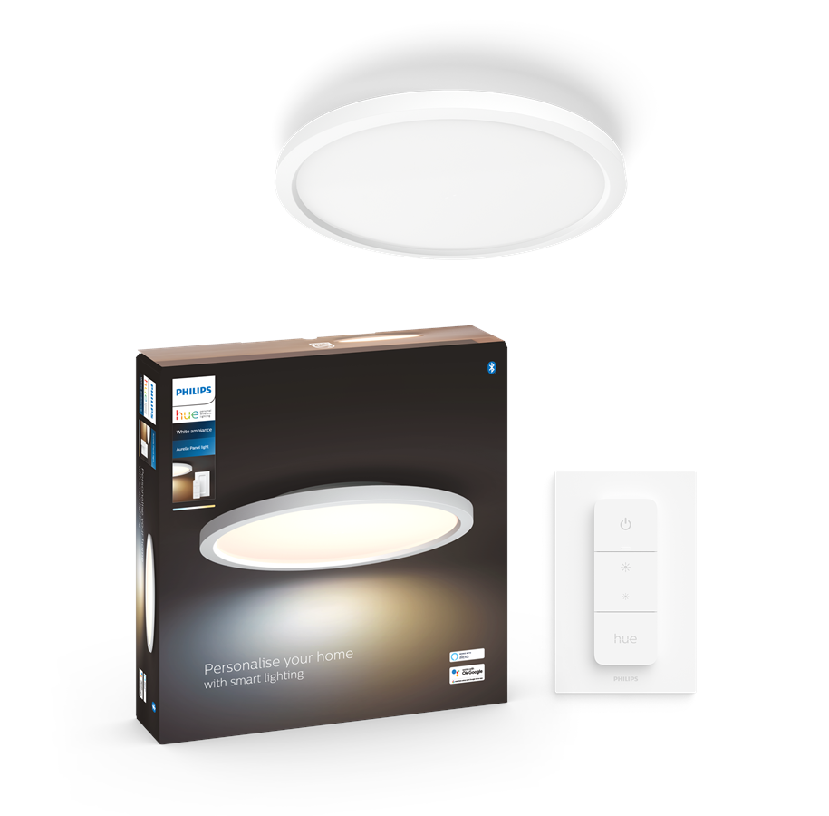 Smart-Home - Philips Hue Aurelle Runde Panelleuchte (Weiß) - 929003099301