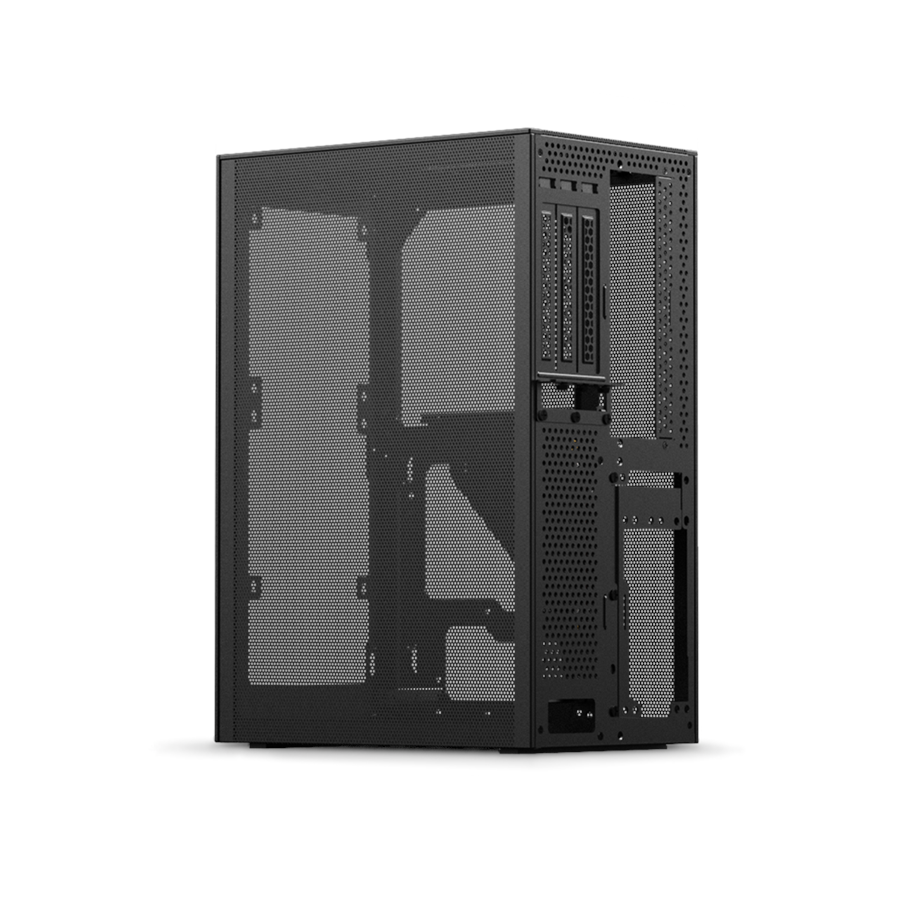 Gehäuse - Ssupd Meshlicious Mini ITX Case - Full Mesh - PCIe 3.0 - Black - Gehäuse - Minitower - Schwarz - SSU-MESHLI-BK-FM