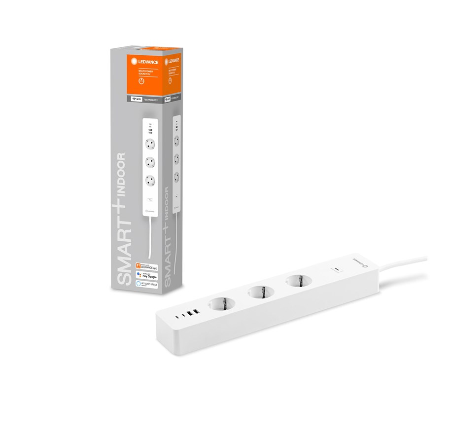 Smart-Home - Osram SMART+ Stikdåse (3 x stik 2 x USB-A 2 x USB-C) W - 4058075594784