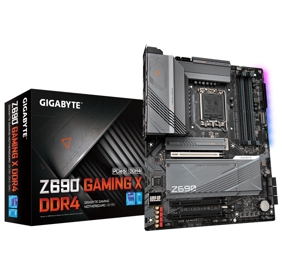Mainboard - GIGABYTE Z690 GAMING X DDR4 Mainboard - Intel Z690 - Intel LGA1700 socket - DDR4 RAM - ATX - Z690 GAMING X DDR4