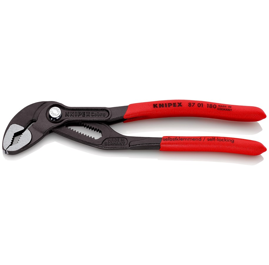 Werkzeuge für Sanitärarbeiten - KNIPEX Cobra®, Hightech-Wasserpumpenzangen - 87 01 180 SB