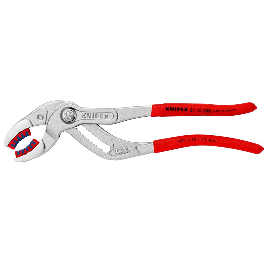 Werkzeuge für Sanitärarbeiten - KNIPEX SpeedGrip®, Siphon- und Connectorenzangen - 81 13 250 SB