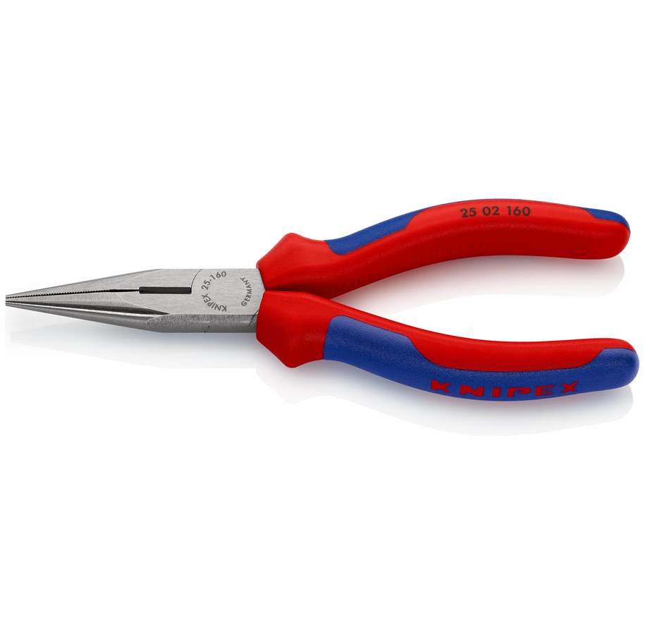 Handwerkzeuge  - KNIPEX Flachrundzangen mit Schneide, (Radiozangen) - 25 02 160 SB