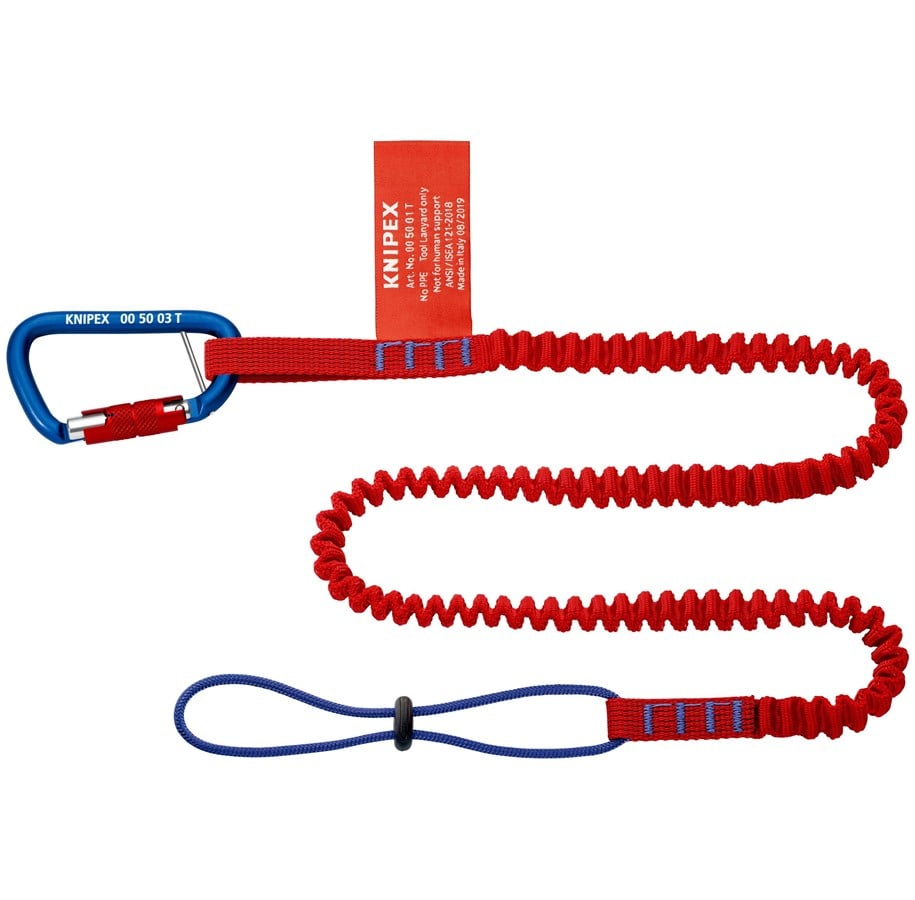 Haus & Garten - KNIPEX Fangleine mit fixiertem Materialkarabiner - 00 50 05 T BK