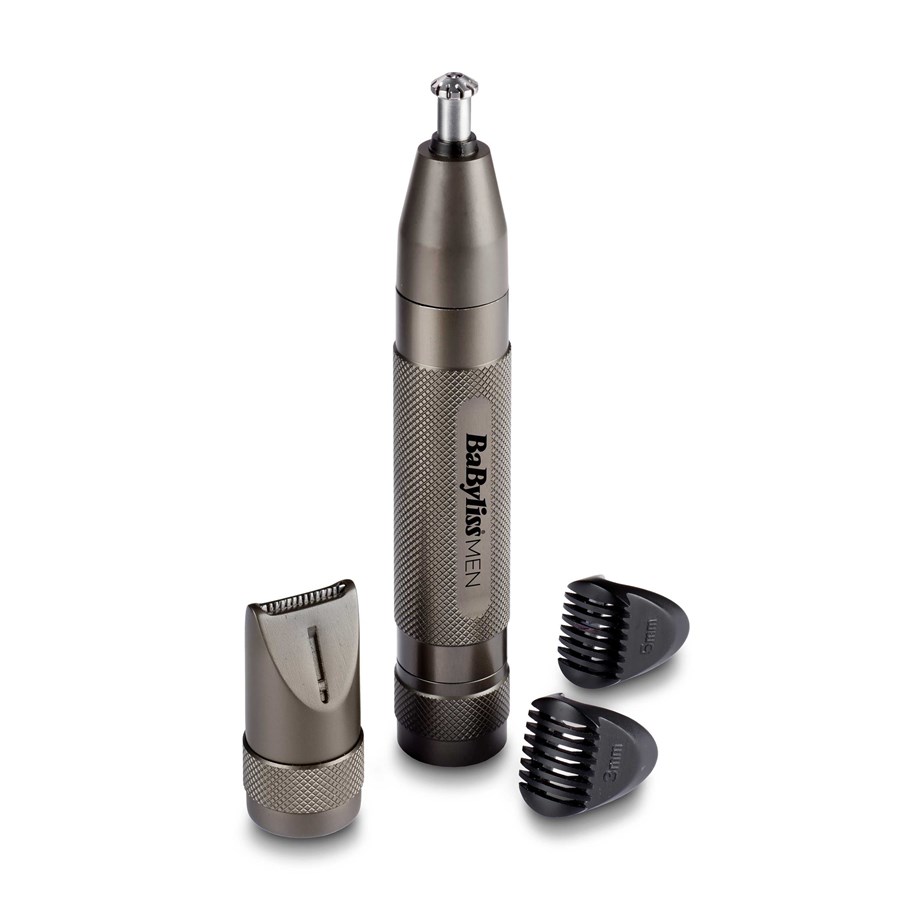 Haarschneidegeräte - Babyliss Nasenhaartrimmer Metal Diamond Precision - E110E