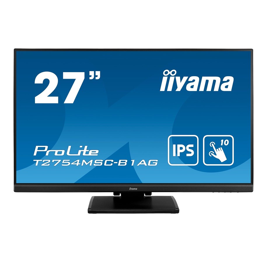 Monitor - 27" iiyama T2754MSC-B1AG - 1920x1080 (FHD) - 60Hz - IPS - T2754MSC-B1AG