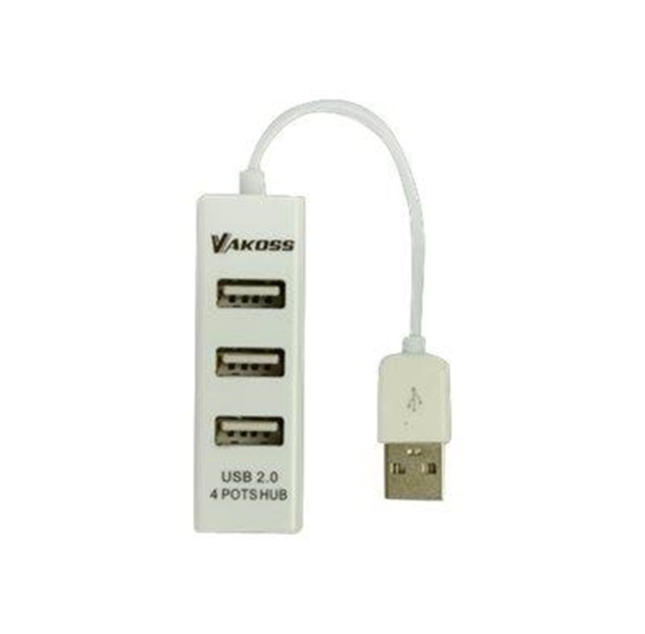 USB-Hubs - Vakoss TC-234UX - hub - 4 ports USB-Hubs - 4 - Weiß - TC-234UX