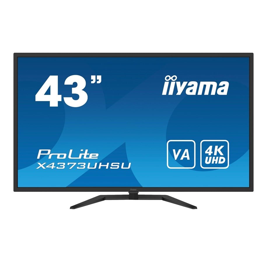 Monitor - 43" iiyama ProLite X4373UHSU - 3840x2160 (4K) - 60Hz - VA - X4373UHSU-B1