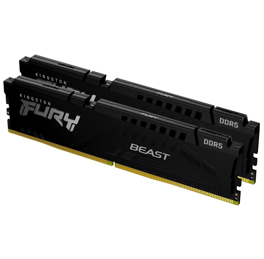RAM - Kingston FURY Beast DDR5-6000 - 32GB - CL40 - Dual Channel (2 pcs) - Intel XMP - Schwarz - KF560C40BBK2-32