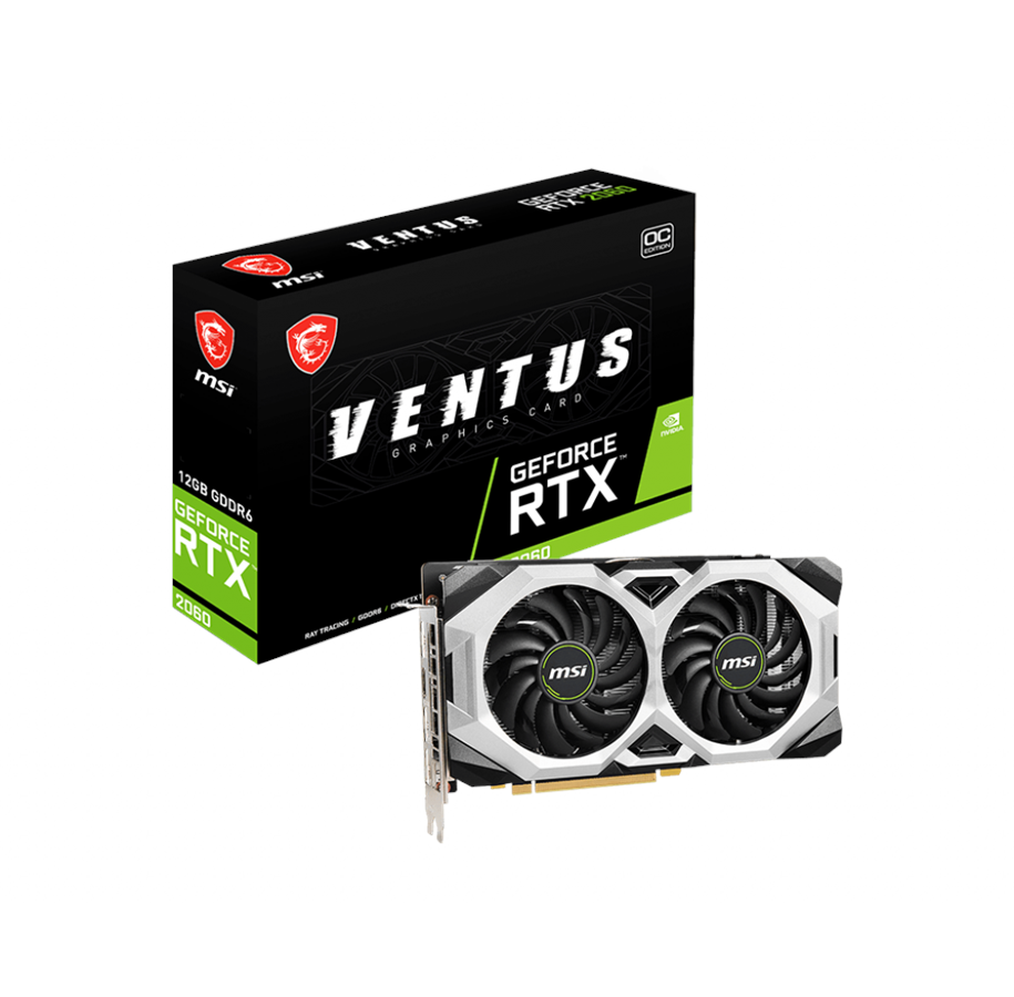 Grafikkarte - MSI GeForce RTX 2060 VENTUS OC - 12GB GDDR6 RAM - Grafikkarte - RTX 2060 VENTUS 12G OC