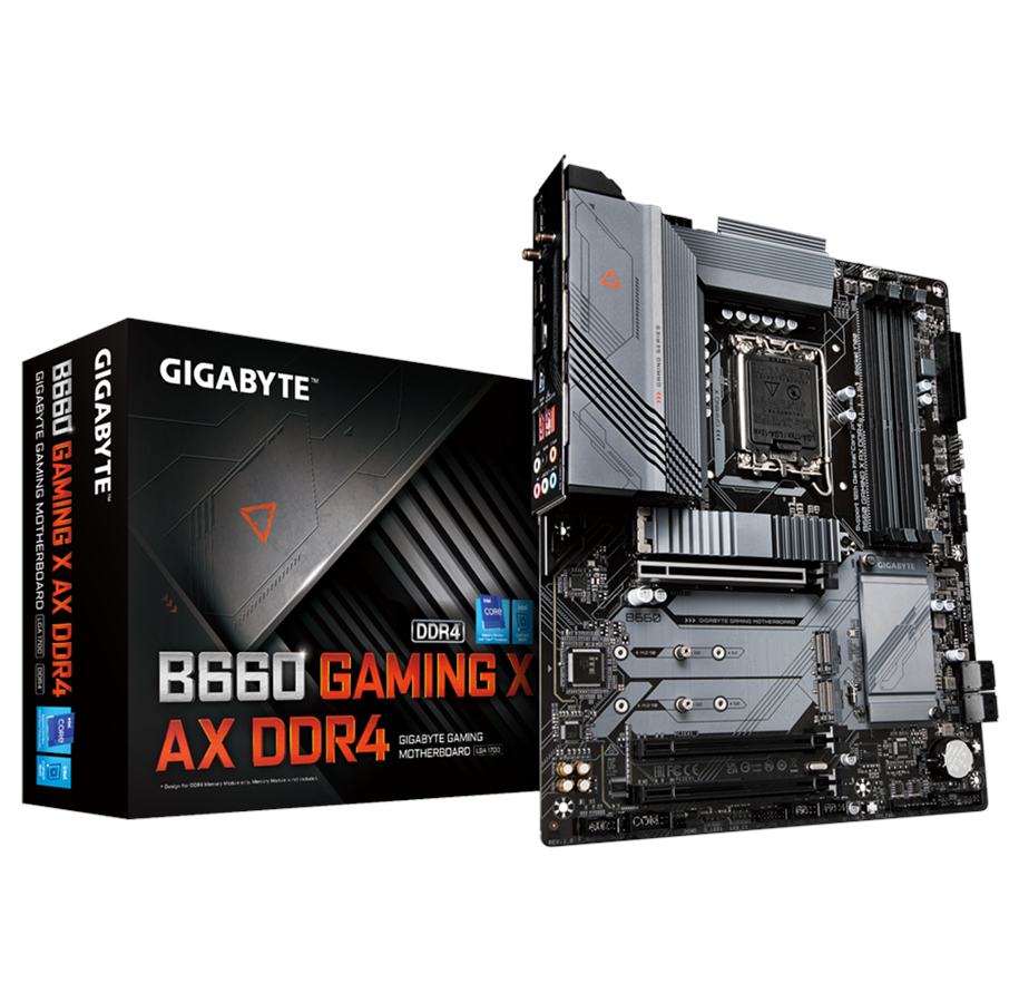 Mainboard - GIGABYTE B660 GAMING X AX DDR4 Mainboard - Intel B660 - Intel LGA1700 socket - DDR4 RAM - ATX - B660 GAMING X AX DDR4