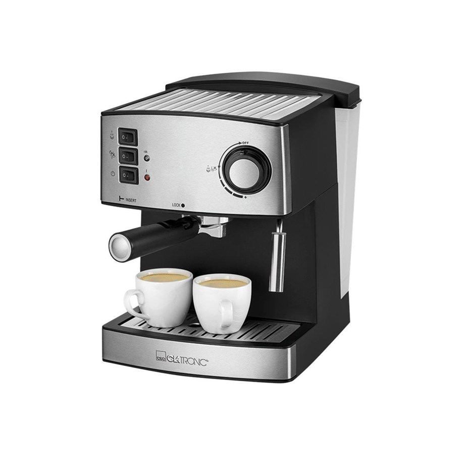 Kaffeezubereitung - Clatronic ES 3643 - coffee machine with cappuccinatore - 15 bar - stainless steel - ES 3643