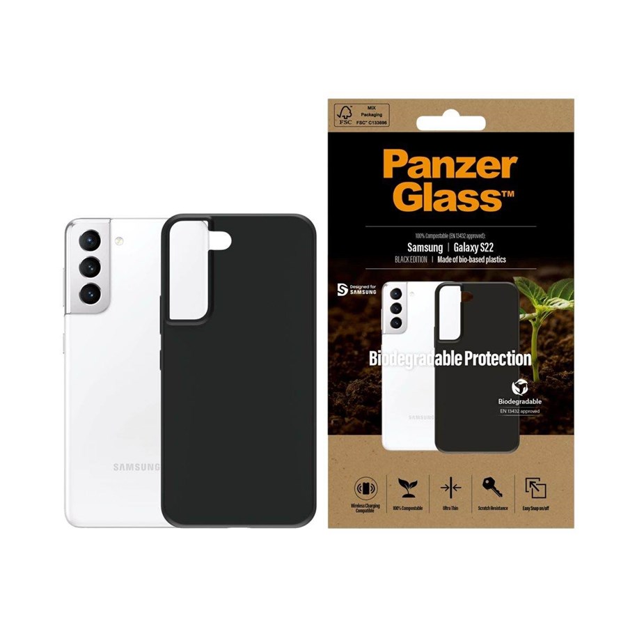 Handys - Cover & Cases - PanzerGlass Biodegradable Case Samsung Galaxy S22 - PANZER0374