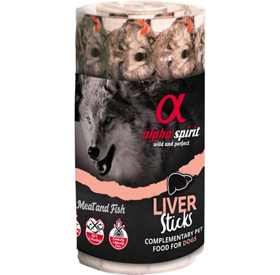 Hunde - Alpha Spirit Liver Sticks 16 pcs. - H5106415