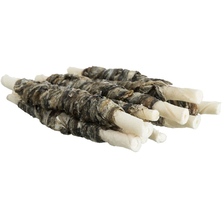 Hunde - Trixie Denta Fun Fish Chewing Rolls 12cm 75g (10-Pack) - TX31387