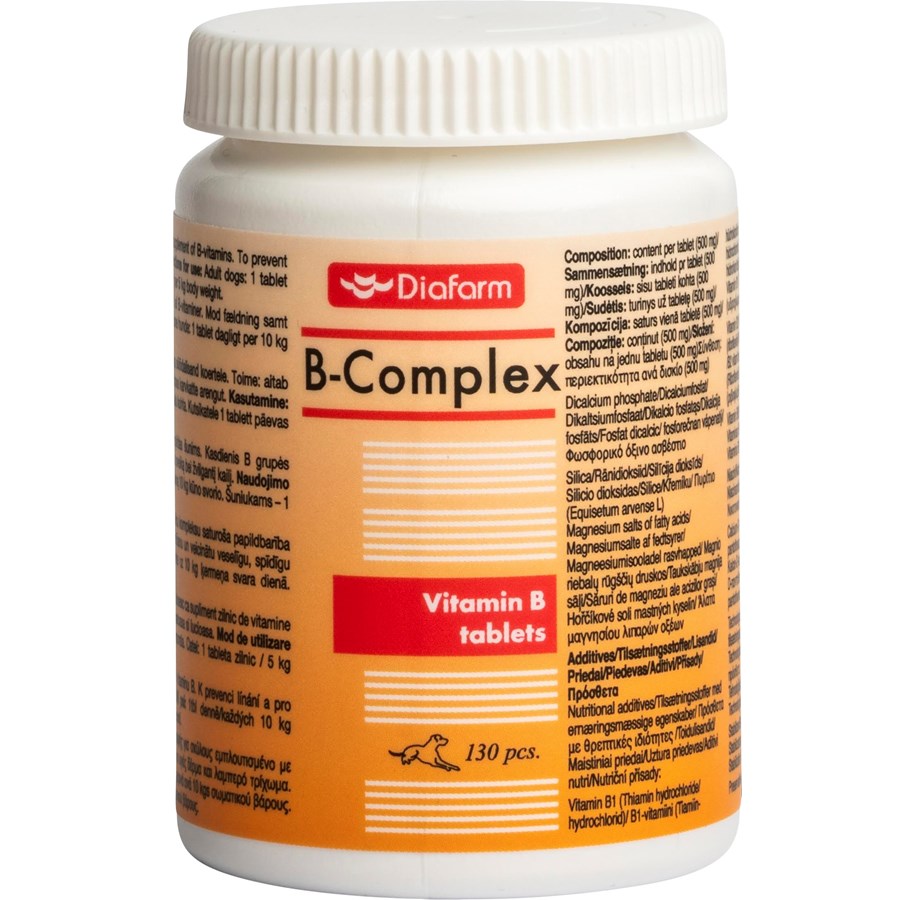 Hunde - Diafarm B-Komplex Tabletten für Hunde (130 Stk.) - HP898