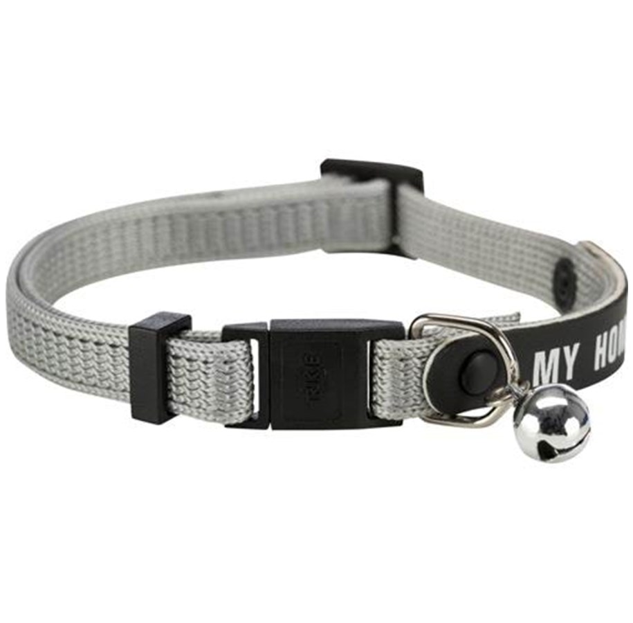 Katzen - Trixie Cat collar with My Home address tag - Assorted - TX4180