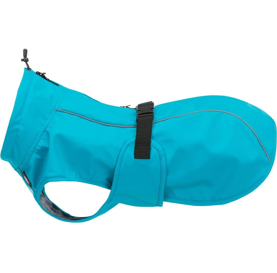 Hunde - Trixie Vimy Dog Raincoat Blue Circum: 48-73cm Length: 50cm - TX680205