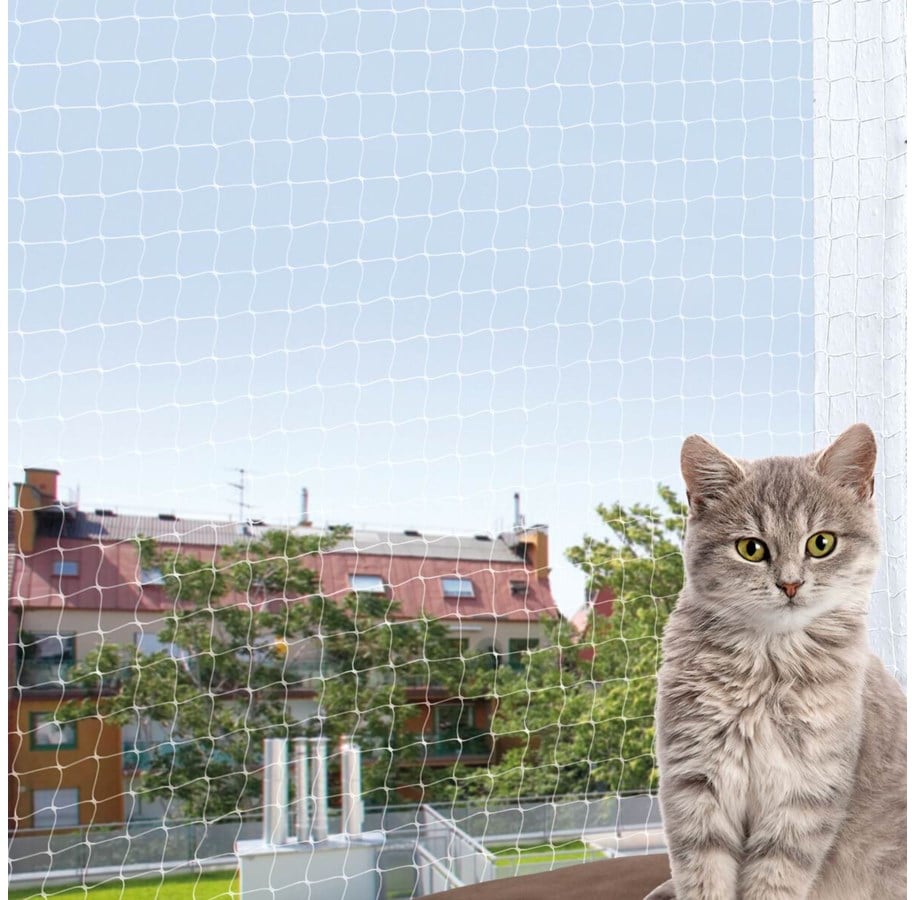 Katzen - Trixie Schutznetz 8x3 m, transparent - TX44343
