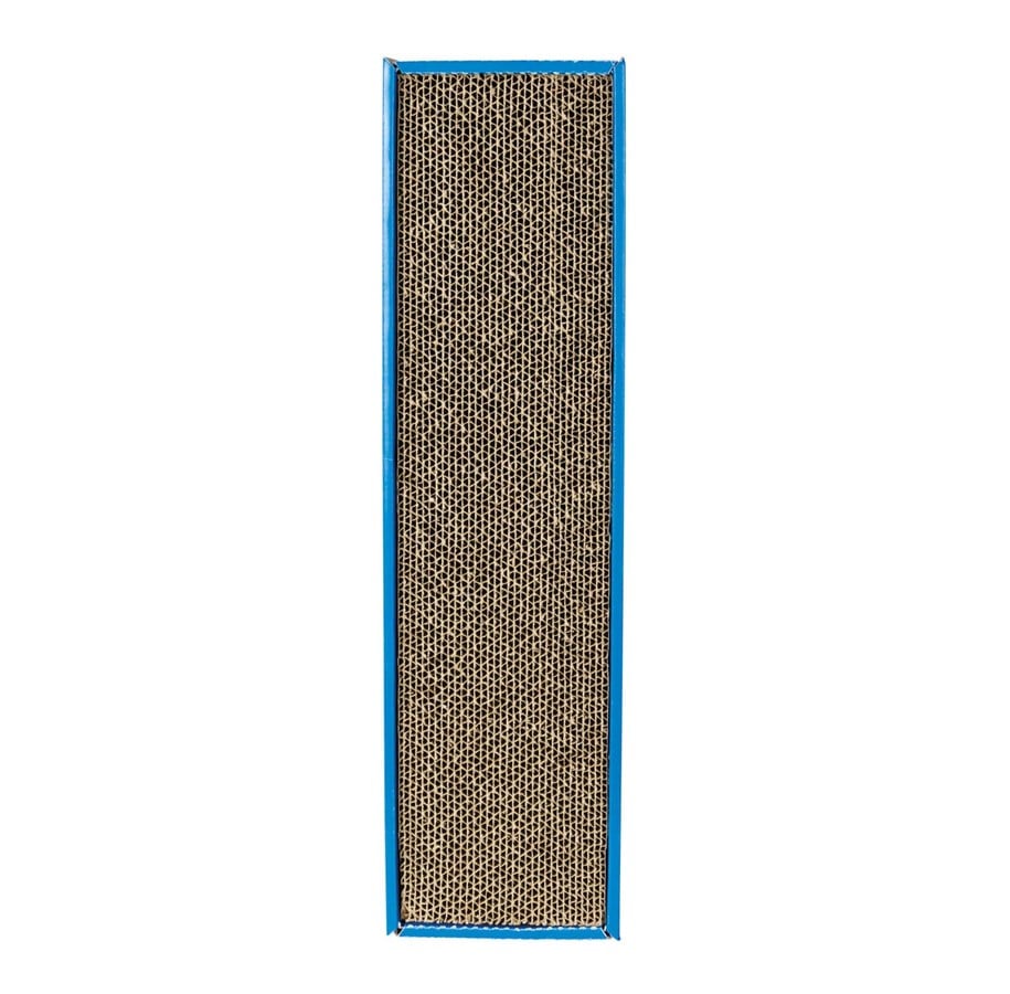 Katzen - Trixie Scratchy scratching cardboard catnip 48 × 5 × 13 cm blue - TX4327