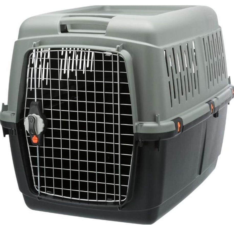 Hunde - Trixie Giona 5 transport box M: 60 × 61 × 81 cm anthracite/grey-green *DEMO* - TX39893