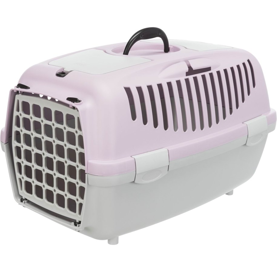 Katzen - Trixie Transport Box Capri 2 Light Grey/Light Lilac XS-S 37x34x55cm Up to 8kg - *DEMO* - TX39823