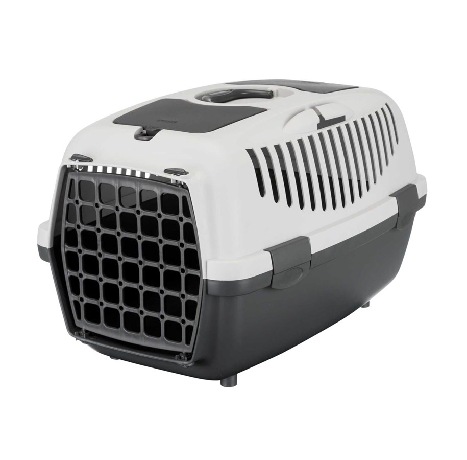 Katzen - Trixie Transport Box Capri 2 Dark Grey/Light Grey XS-S 37x34x55cm Up to 8kg - TX39821