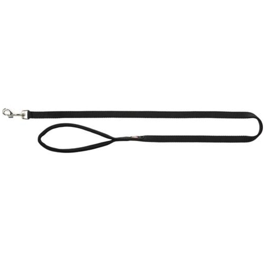 Hunde - Trixie Premium leash XS: 1.20 m/10 mm black - TX200001