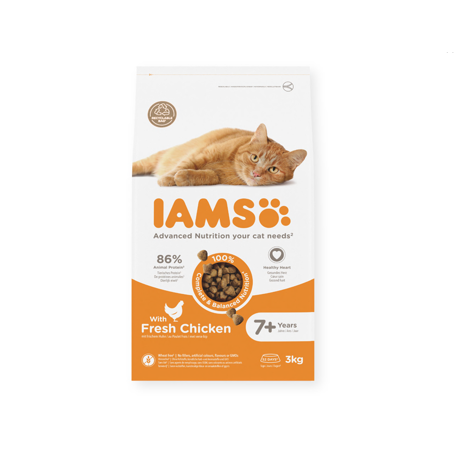 Katzen - Iams CAT Senior Chicken 3 kg - I100300