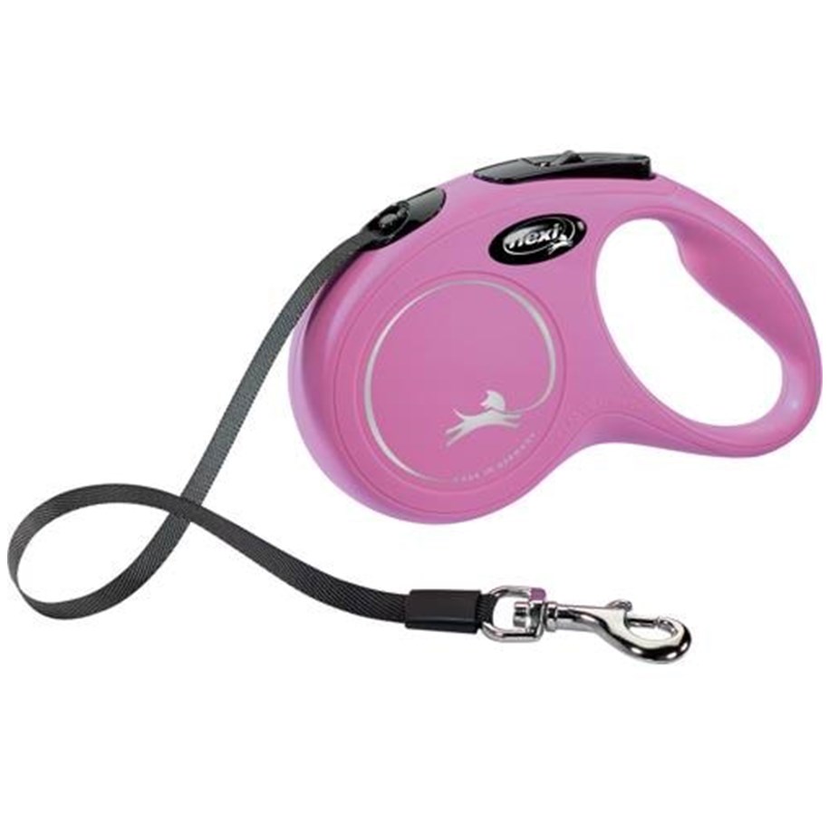 Hunde - Flexi New Classic S leash 5 m pink - H7846P